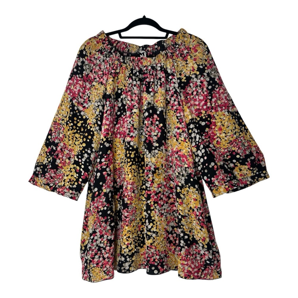 M Missoni 100% Silk Dress Women's Size 10 Off Shoulder Long Sleeve Luxury